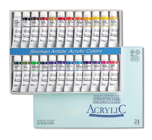신한 전문가용 아크릴물감 20ml 24색