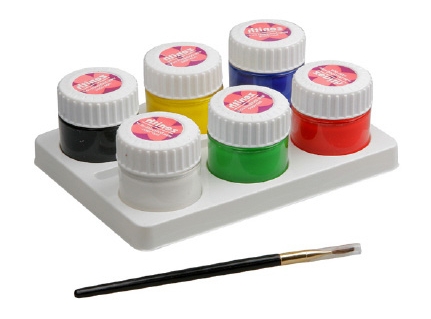 제니스 페이스페인팅 10ml*6색 일반&형광/바디페인팅/분장물감세트